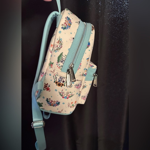 Loungefly Disney Princess Companion Floral Mini Backpack - BoxLunch Exclusive - Picture 4 of 5